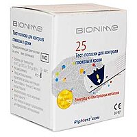 Тест - смужки GS300 , Bionime Rightest 25 шт.