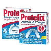Протефикс прокладки здатні фіксувати для протеза верхньої щелепи, 30 шт.