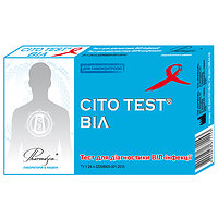 CITO TEST HIV 1/2 експрес-тест для діагностики ВІЛ-інфекції 1 та 2 типу (кров, сироватка, плазма)
