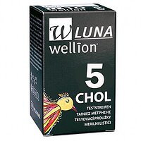 Тест - смужки Wellion Luna Duo холестерин , 5 шт .