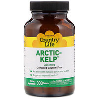 Arctic Kelp (Норвежская ламинария) 225 мкг 300 таблеток ТМ Country Life 