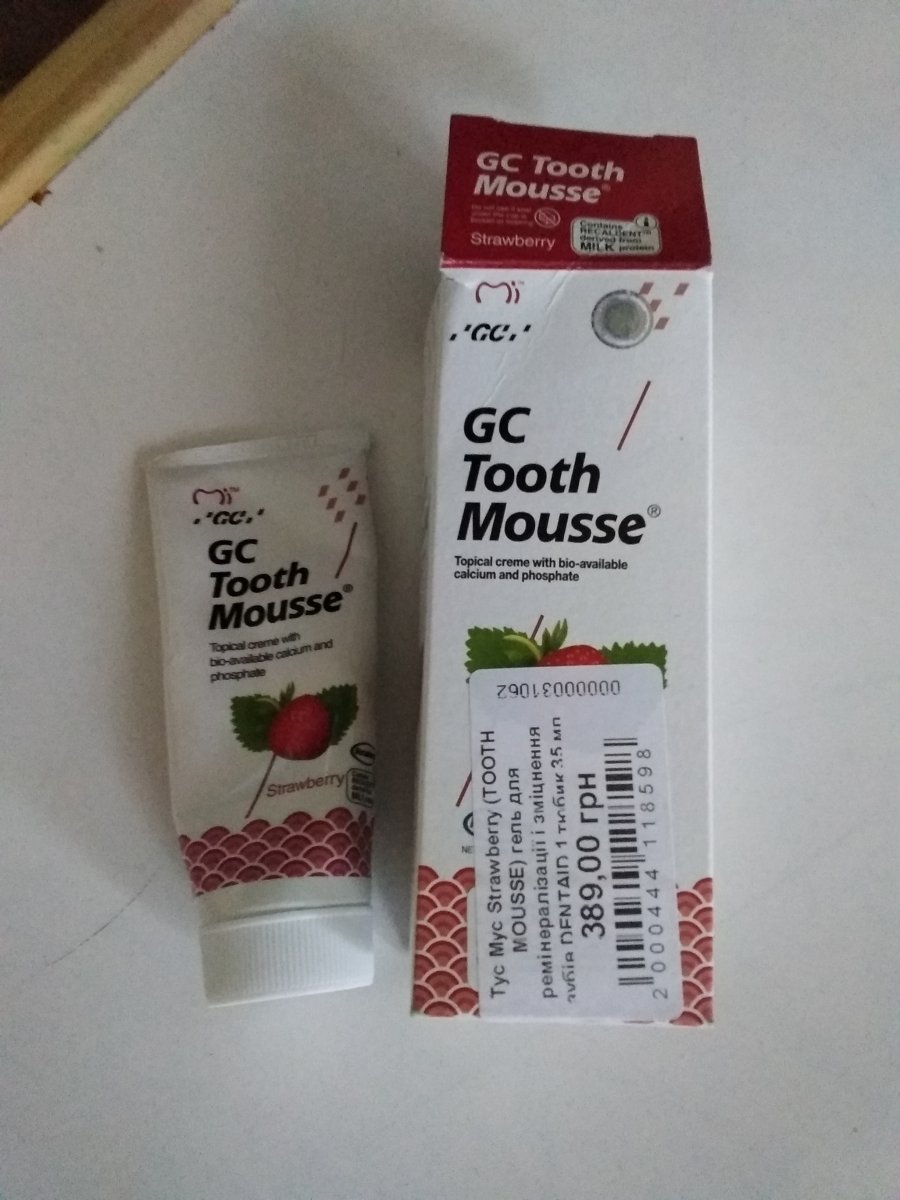 Тус Мусс Strawberry (TOOTH MOUSSE) гель для реминерализации и ...