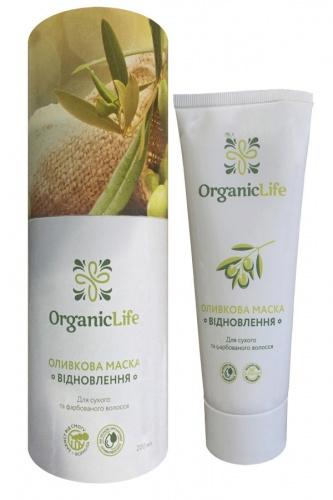 OrganicLife (Органик лайф) Маска оливковая для волос Восстановление 200 ...