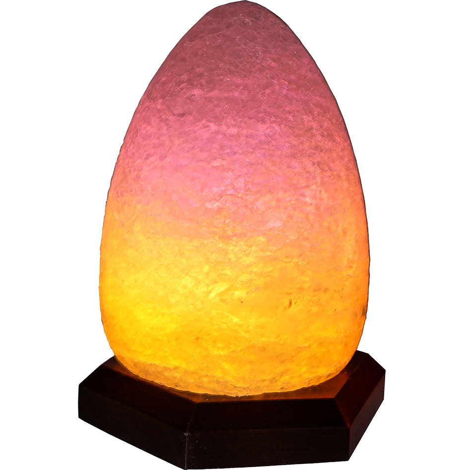 Соляной светильник "Капля" (3-4 кг) с цветной лампой "Saltlamp ...