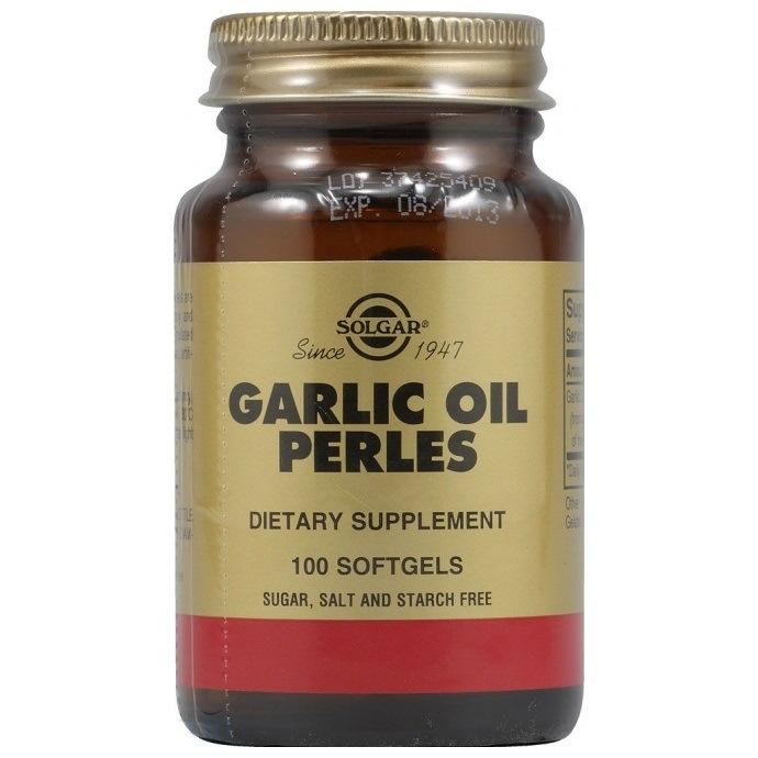 Чесночное масло Перлес (Garlic Oil Perles) капсуслы Солгар №100 ...