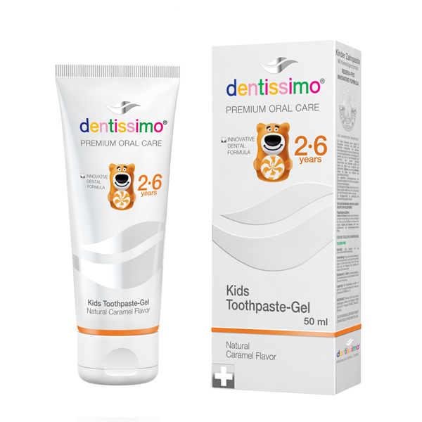 Зубная паста Dentissimo Kids With Caramel Aroma (2-6 лет) 50 мл ...