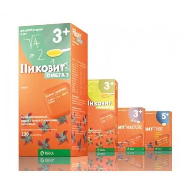 Пиковит Омега 3 сироп 130 мл Pikovit Omega 3 (Словения) - купить в ...