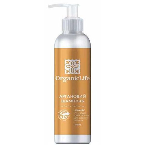 OrganicLife (Органик лайф) Аргановый Шампунь Ананас для Жирных волос ...