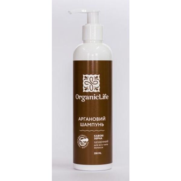 OrganicLife (Органик лайф) Аргановый Шампунь Кофейные зерна для всех ...