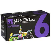 Универсальные иглы Wellion MEDFINE plus для инсулиновых шприц-ручек 6мм ( 31G x 0,25 мм)