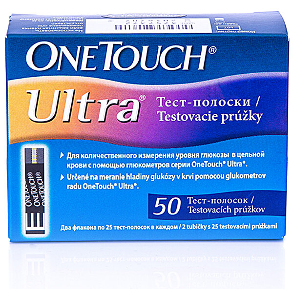 Тест-полоски One Touch Ultra, 25 шт. - купить в Киеве и Украине | Цена ...