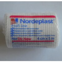 Бинт фиксирующий с обработанным краем Nordeplast "НорДик Нью" 4 см х 5 м