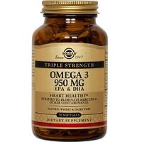 Solgar Omega-3 EPA & DHA Triple Strength 950 мг 50 м'яких капсул