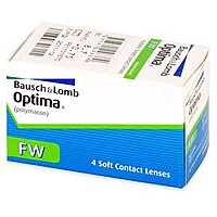 Трёхмесячные контактные линзы Optima FW, упаковка 4 шт, polymacon 38%