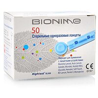 Ланцети Bionime Rightest 50 шт. в упаковці