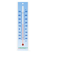 Термометр кімнатний П-3 Стеклоприбор з логотипом "Med-Magazin"	