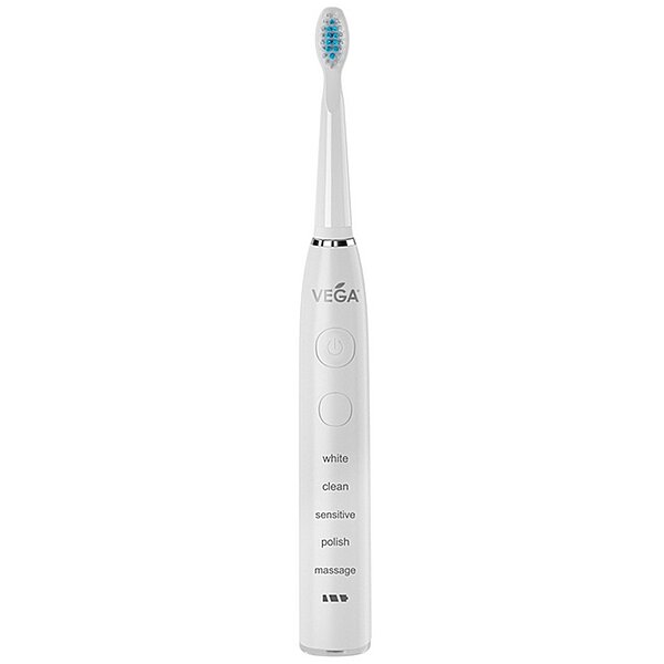 Электрическая зубная щетка Vega VT-600 W (белая) 5 режимов чистки