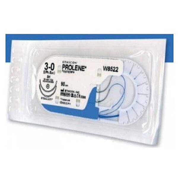 Пролен (Prolene) 3/0 длина 90 см 2 кол. иглы 26 мм W8522 - купить в ...