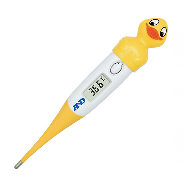 Термометр електронний дитячий з ковпачком у вигляді каченяти DT- 624D AND