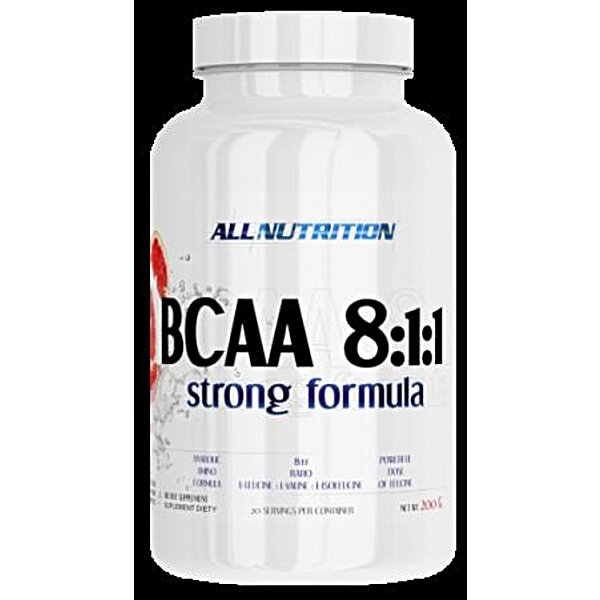 Амінокислоти BCAA 8 : 1 : 1 Strong Formula Вишня AllNutrition 200 гр