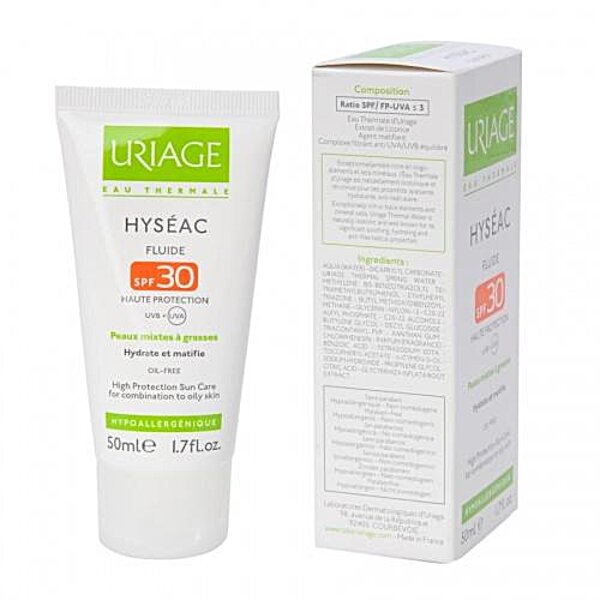Uriage Hyseac (Урьяж Исеак) солнцезащитный Флюид SPF 30 50 мл - купить ...
