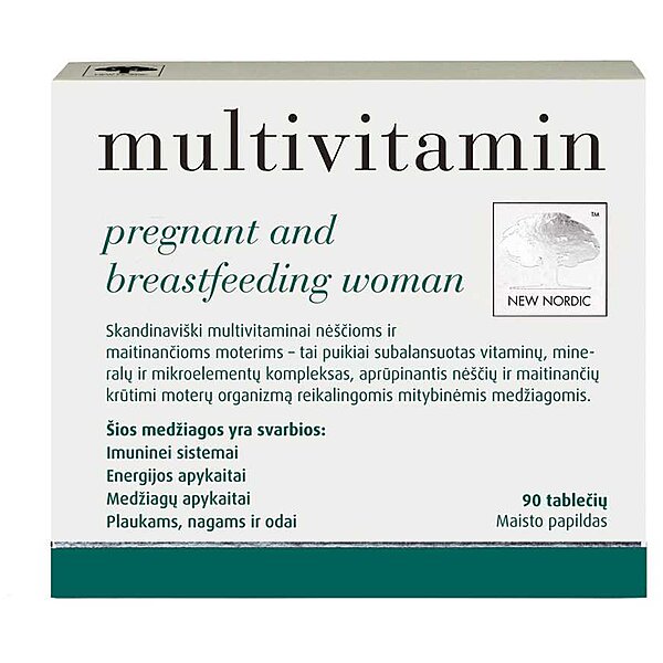 New Nordic Мультивитамины для беременных и кормящих женщин 90 таблеток