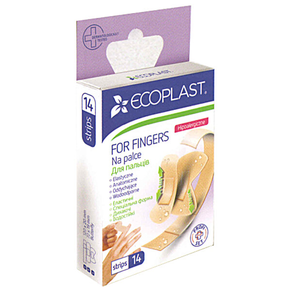 Набір пластирів медичних еластичних Для пальців ЄCOPLAST 14 шт.
