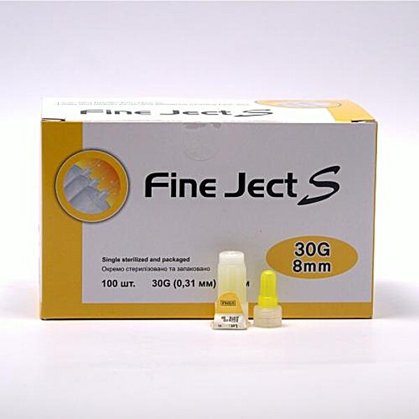 Инсулиновые иглы Fine Ject (Файн Джект) 8 мм