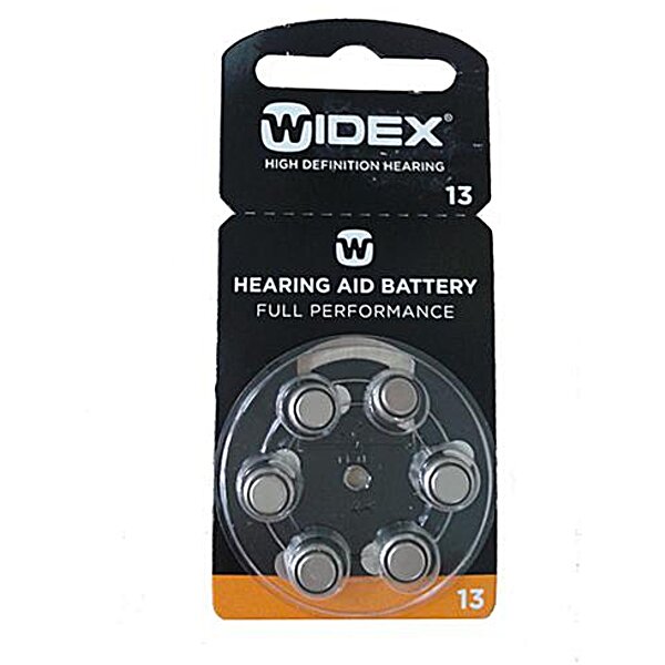Набор батареек тип 13 Widex для слуховых аппаратов (6 шт.)