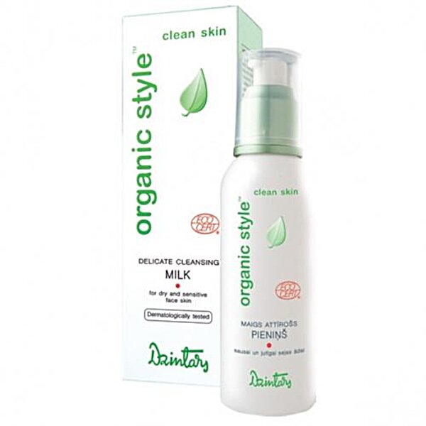 Dzintars Organic Style clean skin ( Дзінтарс Органік Стайл Клин Скін ) Ніжне очищувальне молочко для сухої і чутливої шкіри обличчя 150 мл