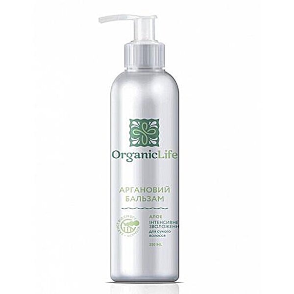OrganicLife (Органик лайф) Аргановый Бальзам для сухих волос Алое 250 мл