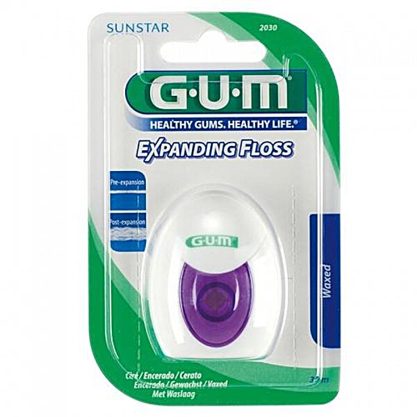 Зубная нитка GUM Expanding Floss с эффектом расширения, 30 м