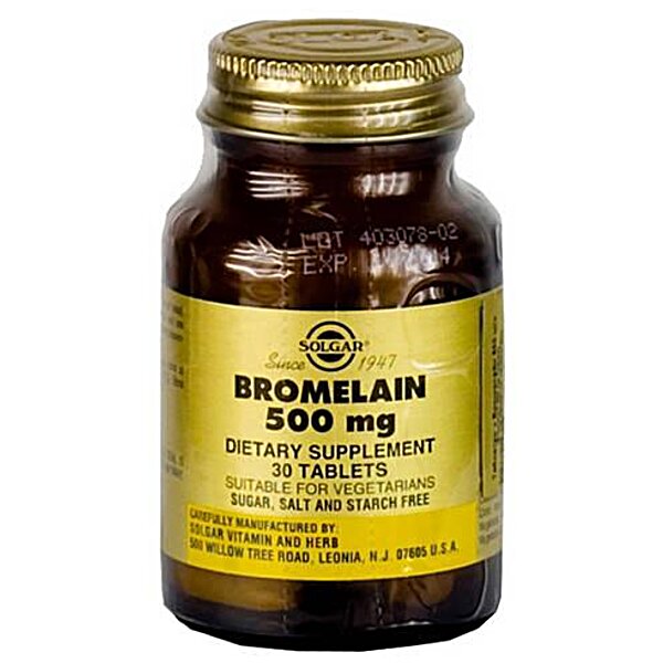 Бромелайн 500 мг (Bromelain) Солгар №30
