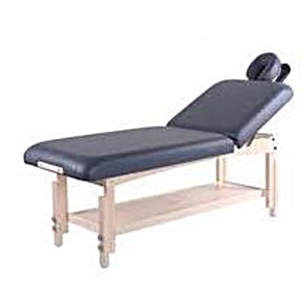 Стаціонарний дерев'яний масажний стіл KM- 6