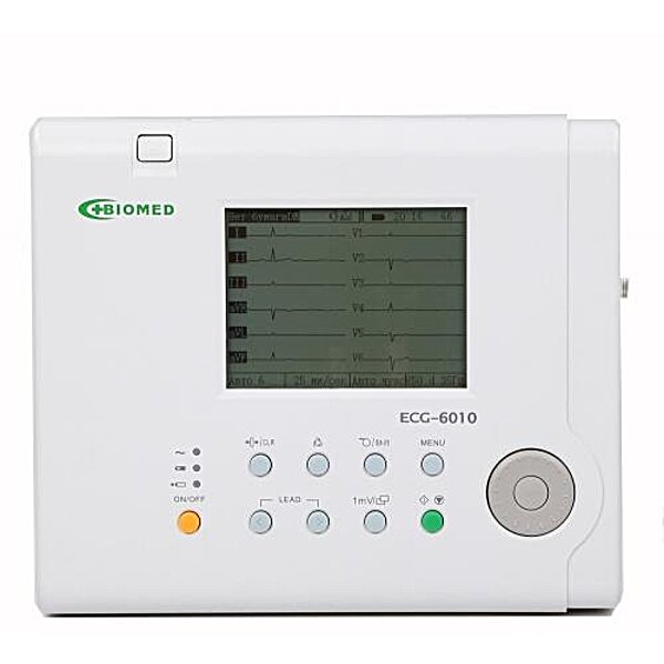 Электрокардиограф цифровой ECG-6010 - 6-канальный Биомед