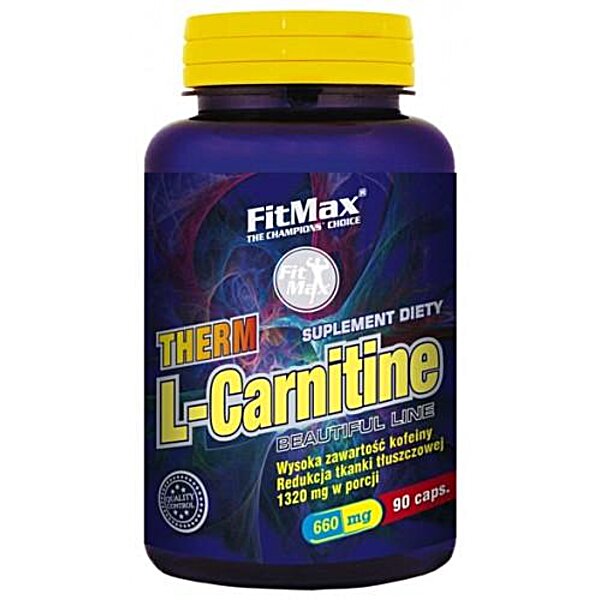 Жиросжигатель Therm L-Carnitin (600mg+60mg caffeine) FitMax 90 капс