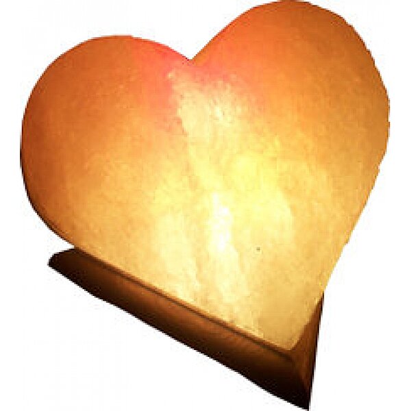 Соляной светильник цветной "Сердце" 4-5 кг Dr.Life