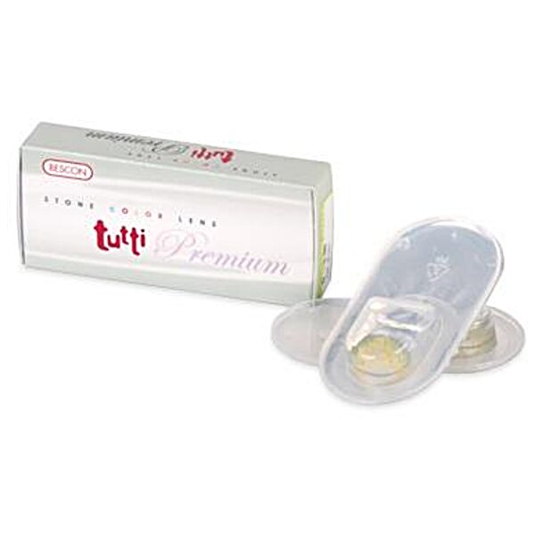 Цветные контактные линзы для любых глаз Tutti Premium 1 линза, polymacon 38%, Bescon
