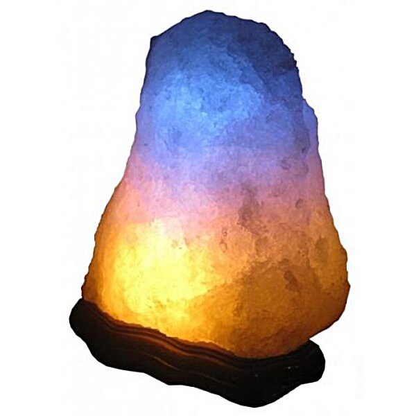 Соляний світильник " Скала " з кольоровою лампочкою (6-8 кг ) , ( Україна )