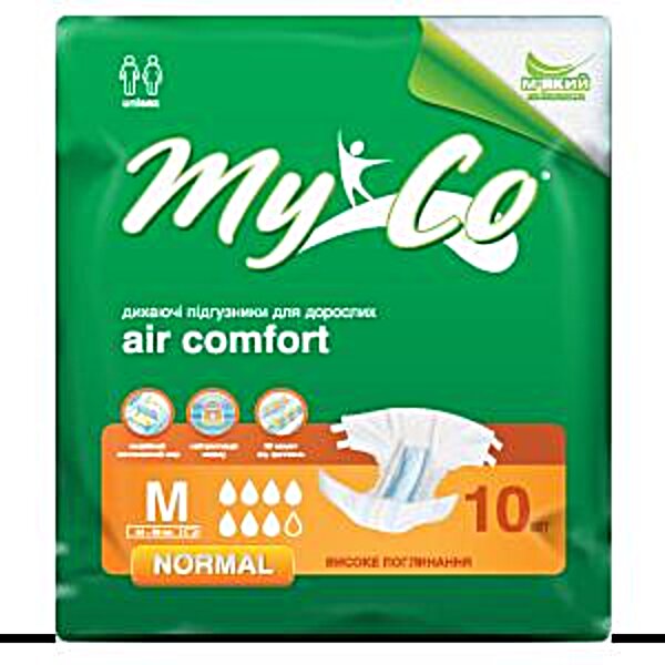 Підгузники MyCo Normal М ( 76-114 см) 10 шт