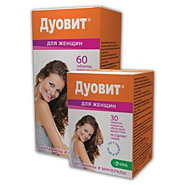 Дуовіт для жінок 30 таблеток у флаконі , Duovit , ( Словенія )