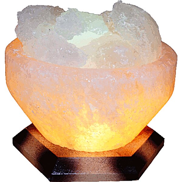 Соляний світильник &quot;Чаша вогню&quot; (4-5 кг) з кольоровою лампочкою, &quot;Артемсіль&quot;