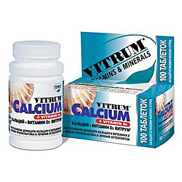 Вітрум Кальциум + Вітамін D3 ( Vitrum Calcium + Vitamin D3 ) N 60