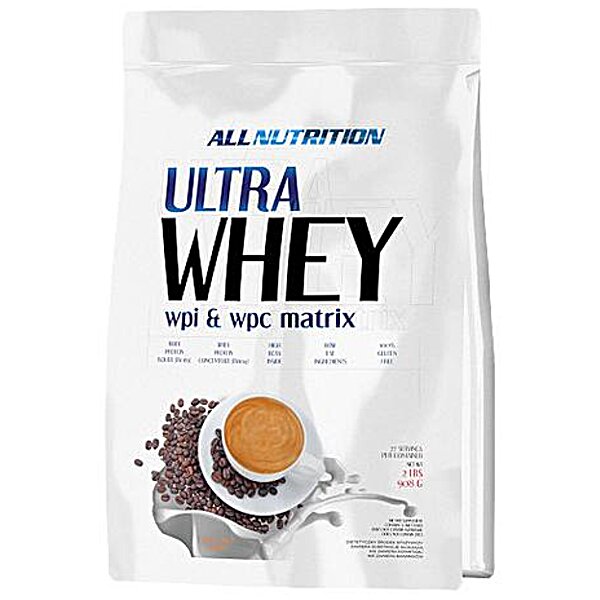 Протеин Ultra Whey WPI & WPC Matrix Миндаль AllNutrition 0,9 кг
