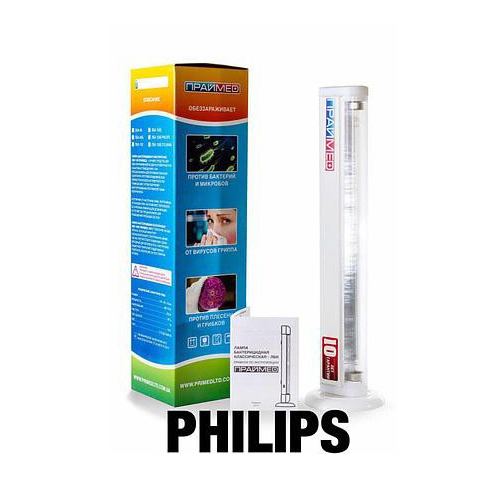 Лампа безозоновая бактерицидная ЛБК-150Б Праймед (лампочка Philips ...