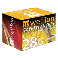 Безпечні ланцети Wellion 28Г, 25 штук