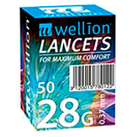 Ланцети Wellion 28G, 50 штук
