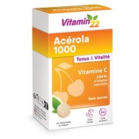 Вітамін С Ineldea натуральний, Ацерола 1000, 24 жувальних таблетки