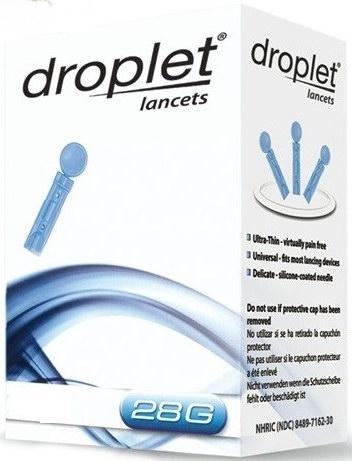 Ланцет (скарификатор) медицинский стерильный 28G Droplet (Дроплет), 10 ...