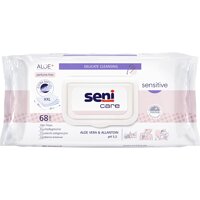 Серветки вологі для догляду за шкірою SENI CARE Sensitive 68 шт. (Польща)